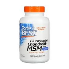 Doctor's Best Glucosamine Chondroitin MSM with OptiMSM -120 Capsules