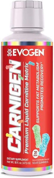 evogen l carnitine Boost Energy & Burn Fat with Carnigen Powder! You may refrigerate after opening. Evogen Carnigen Liquid Rainbow Candy
