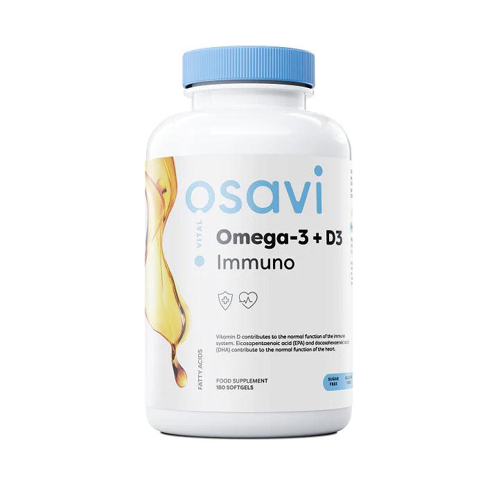 Osavi Omega 3 + D3 Immuno, Lemon 60 Softgels
