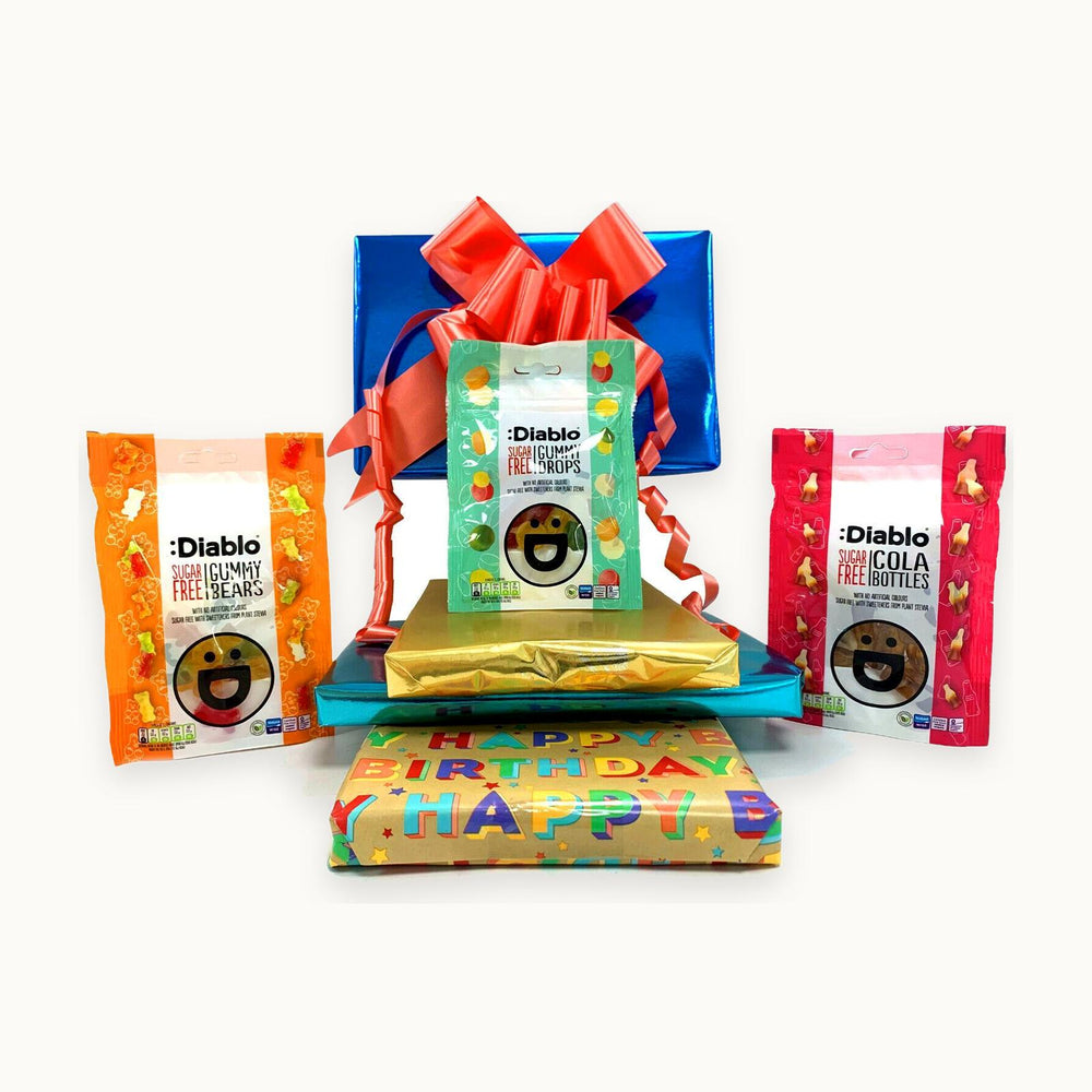 Sugar Free Diabetic Retro Sweets Chocolate Toffee Gift Box