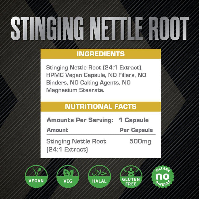 XCelerate Nutrition Stinging Nettle Root Capsules