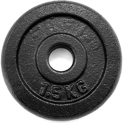 1" Standard Cast Iron Weight Plates 0.5kg - 25kg - Single Plates