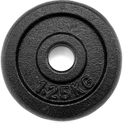 1" Standard Cast Iron Weight Plates 0.5kg - 25kg - Single Plates