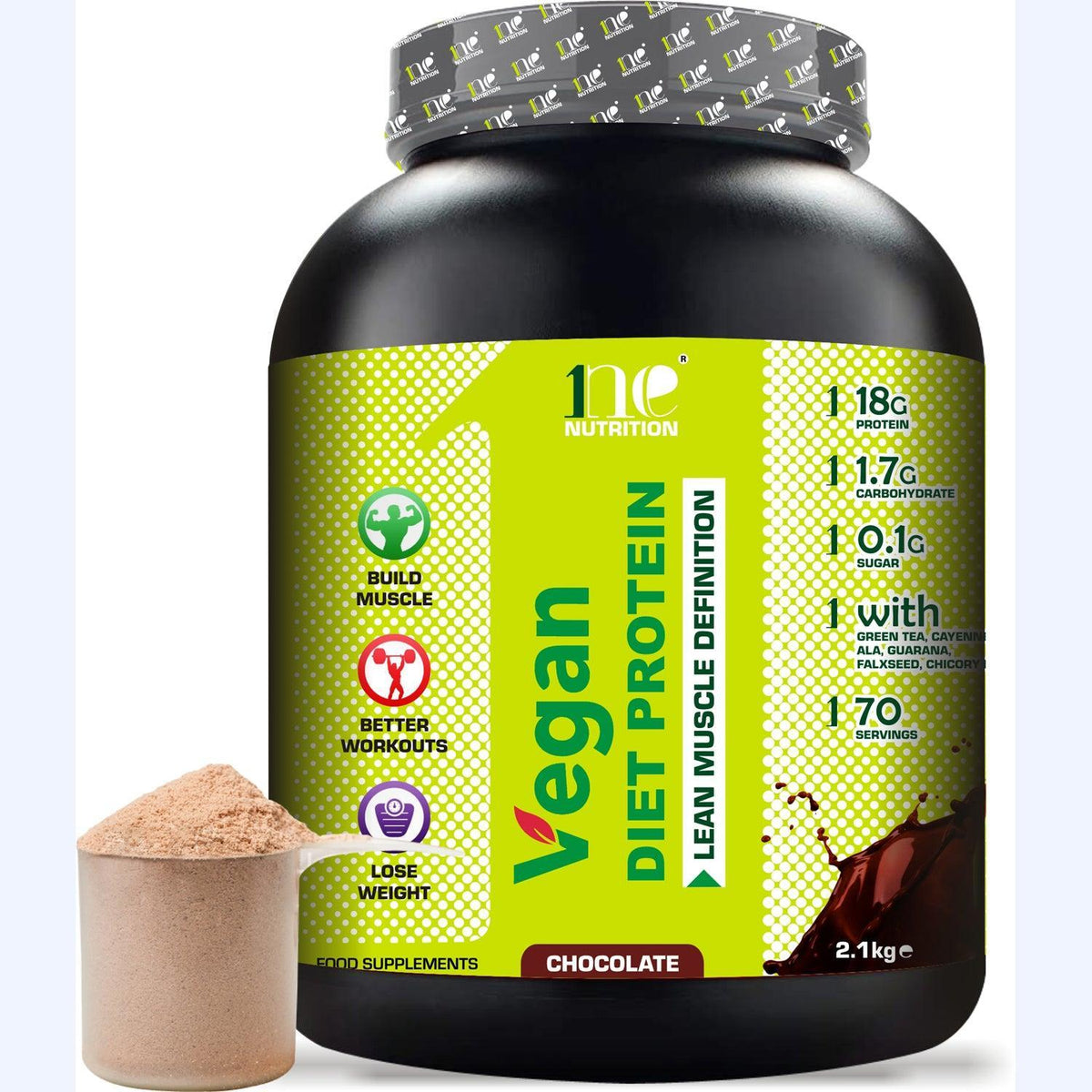 1NE Nutrition Vegan Diet Protein 2.1kg | High Protein Vegan Shake
