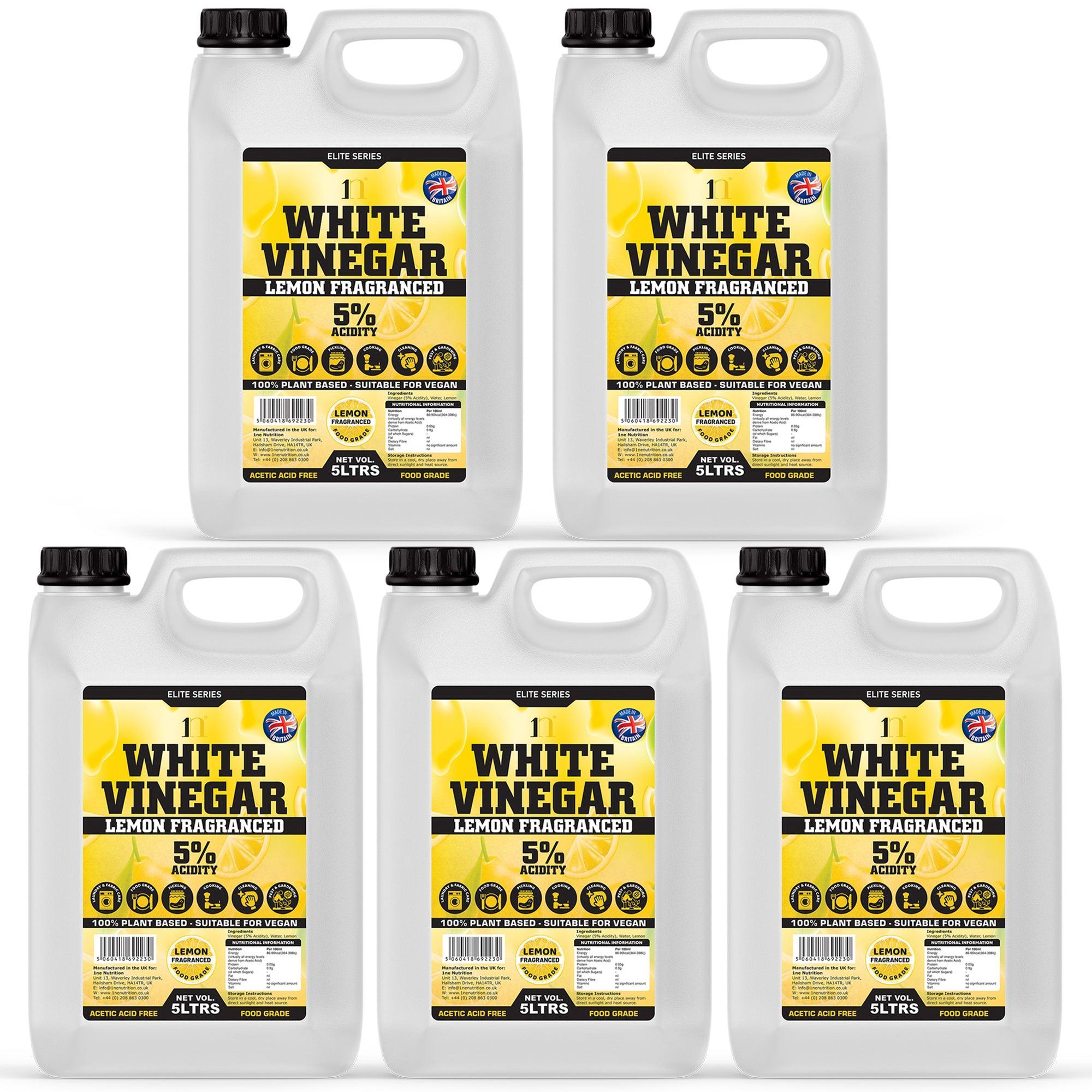 1NE Nutrition White Vinegar 5L 5% – Lemon Fragranced