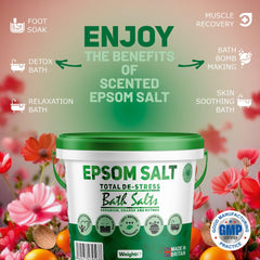 1ne Nutrition Epsom Salt Scented - Bucket - Total De-Stress