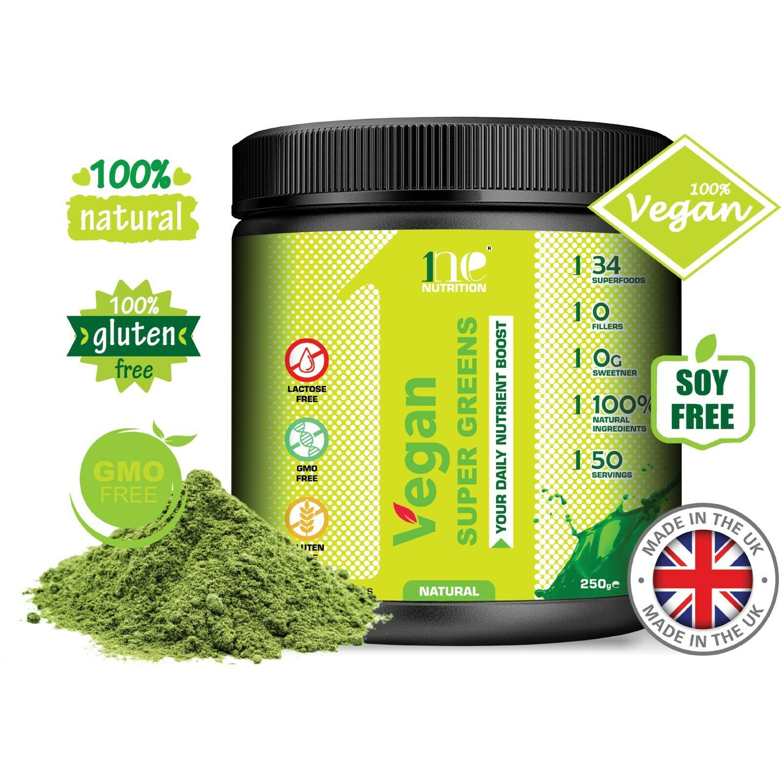 1ne Nutrition Super Greens 34+ Ingredients 250g