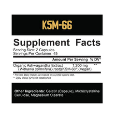 5% Nutrition Core Series KSM-66 90 Capsules