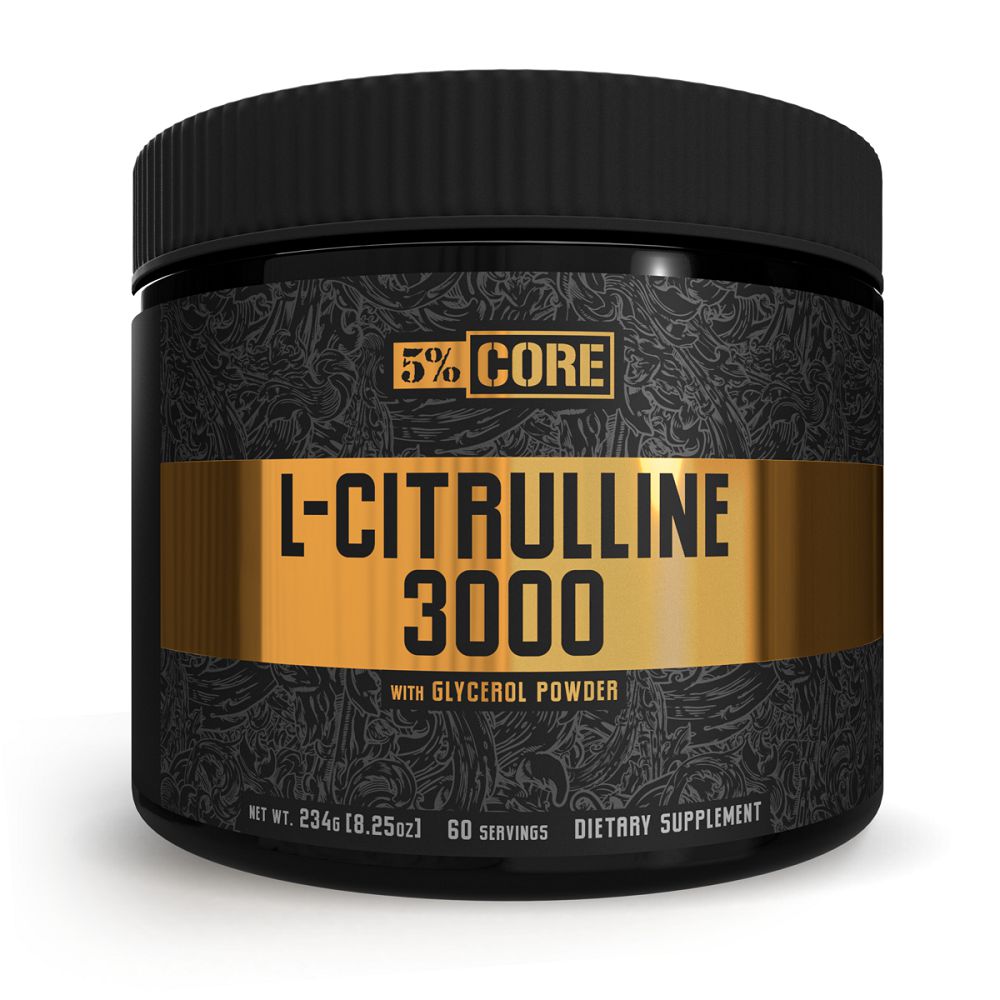 5% Nutrition Core Series - L-Citrulline 3000, Unflavoured 234g