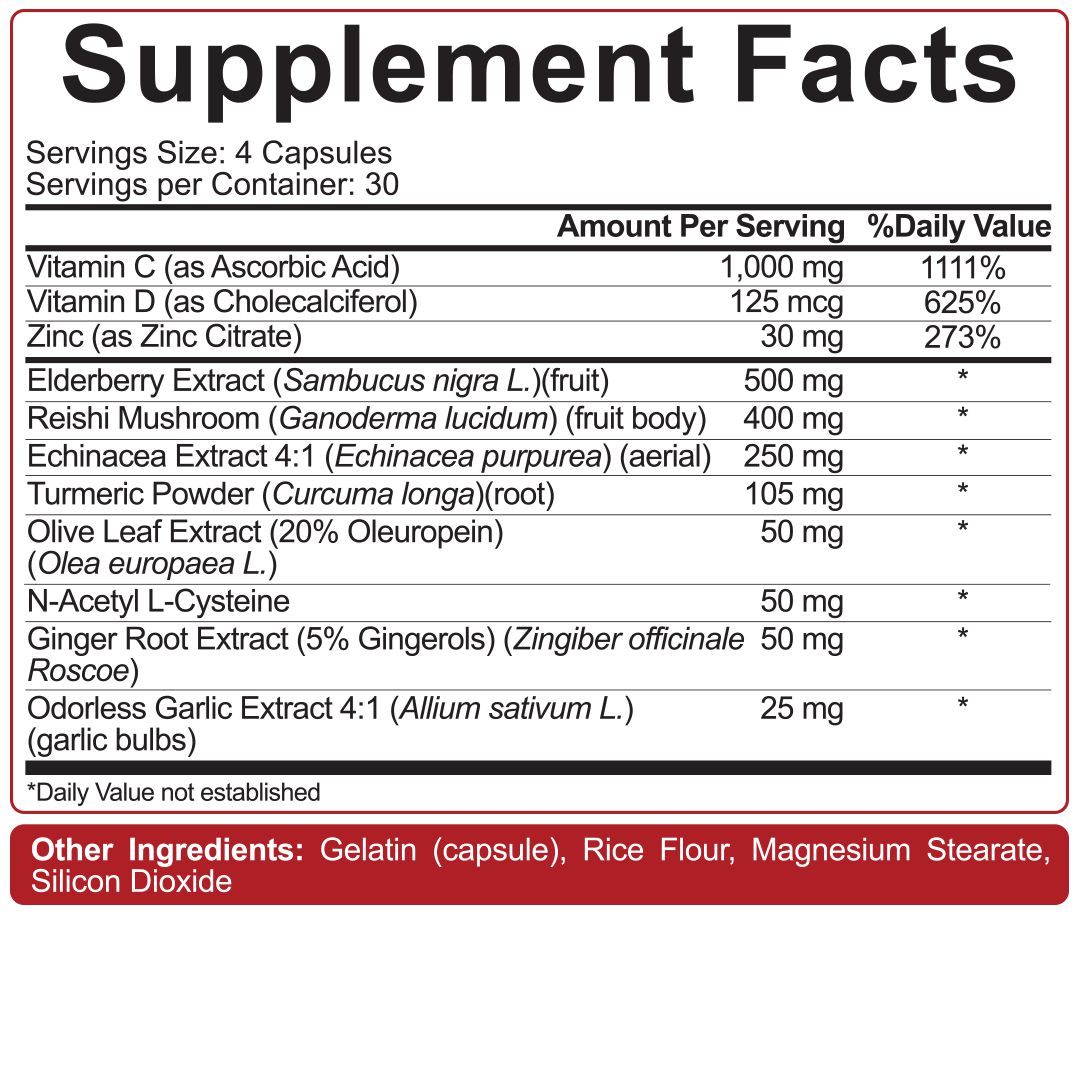 5% Nutrition Immune Defender 120 Capsules