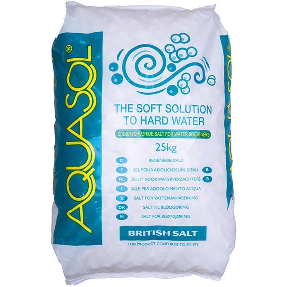AQUASOL Water Softener Tablets 25KG - Collection Price £14.99 | Water Softener Salt
