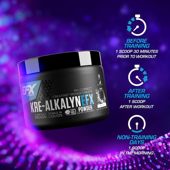 All American EFX Kre-Alkalyn EFX Powder 100-110g | Creatine Supplement