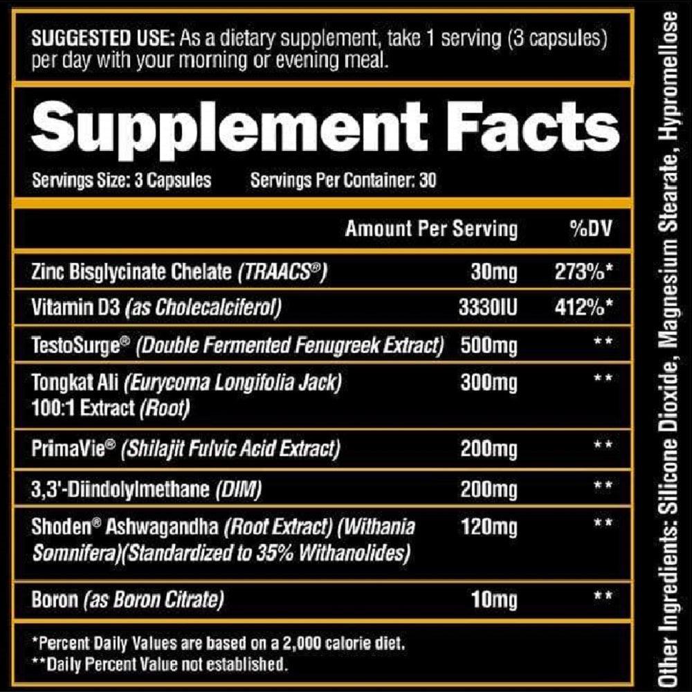 Alpha Lion SuperHuman Test 90 Capsules | Performance Support Supplement