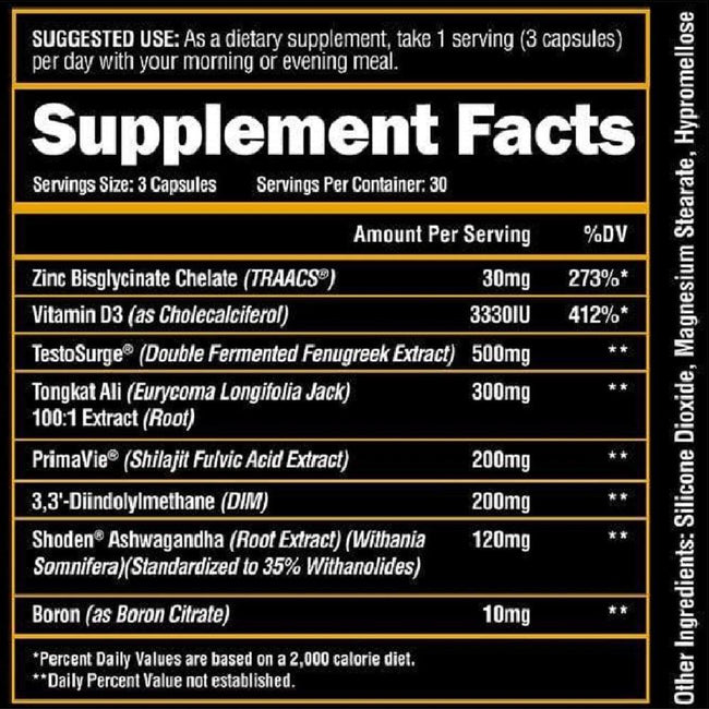 Alpha Lion SuperHuman Test 90 Capsules | Performance Support Supplement