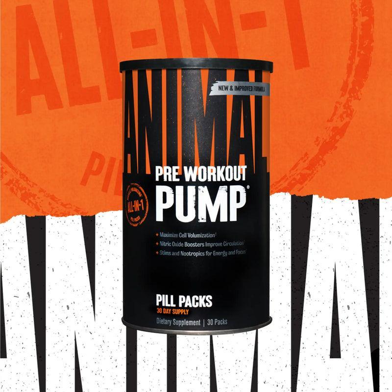 Animal Pump 30 Packs Capsules | Pump Pre-Workout Formula