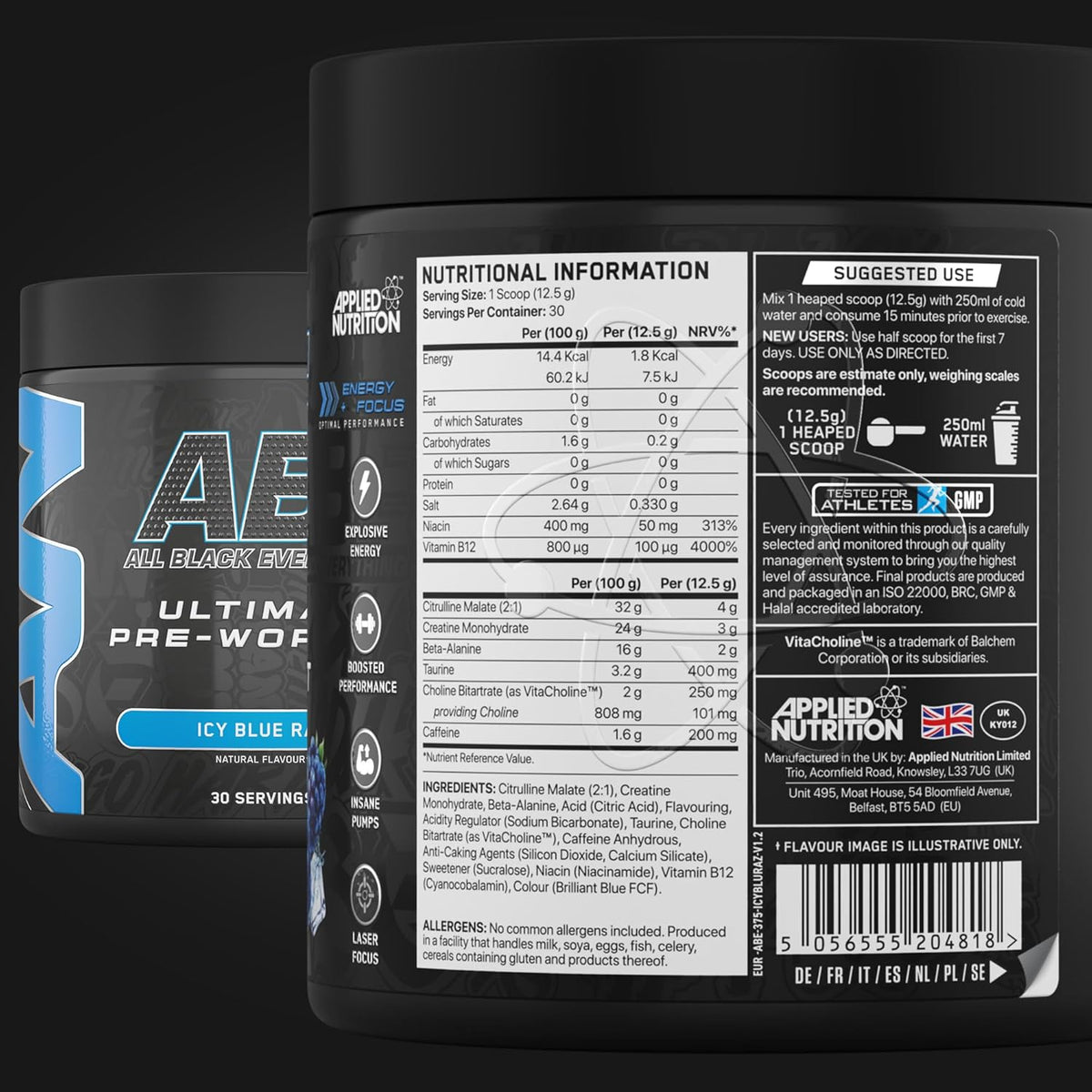 Applied Nutrition ABE All Black Everything 315g Powder