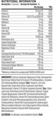 Applied Nutrition Hair, Skin & Nails Collagen 60 Capsules 