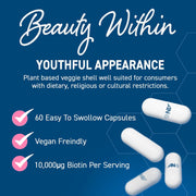 Applied Nutrition Hair, Skin & Nails Collagen 60 Capsules 