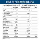 Applied Nutrition Pump 375g