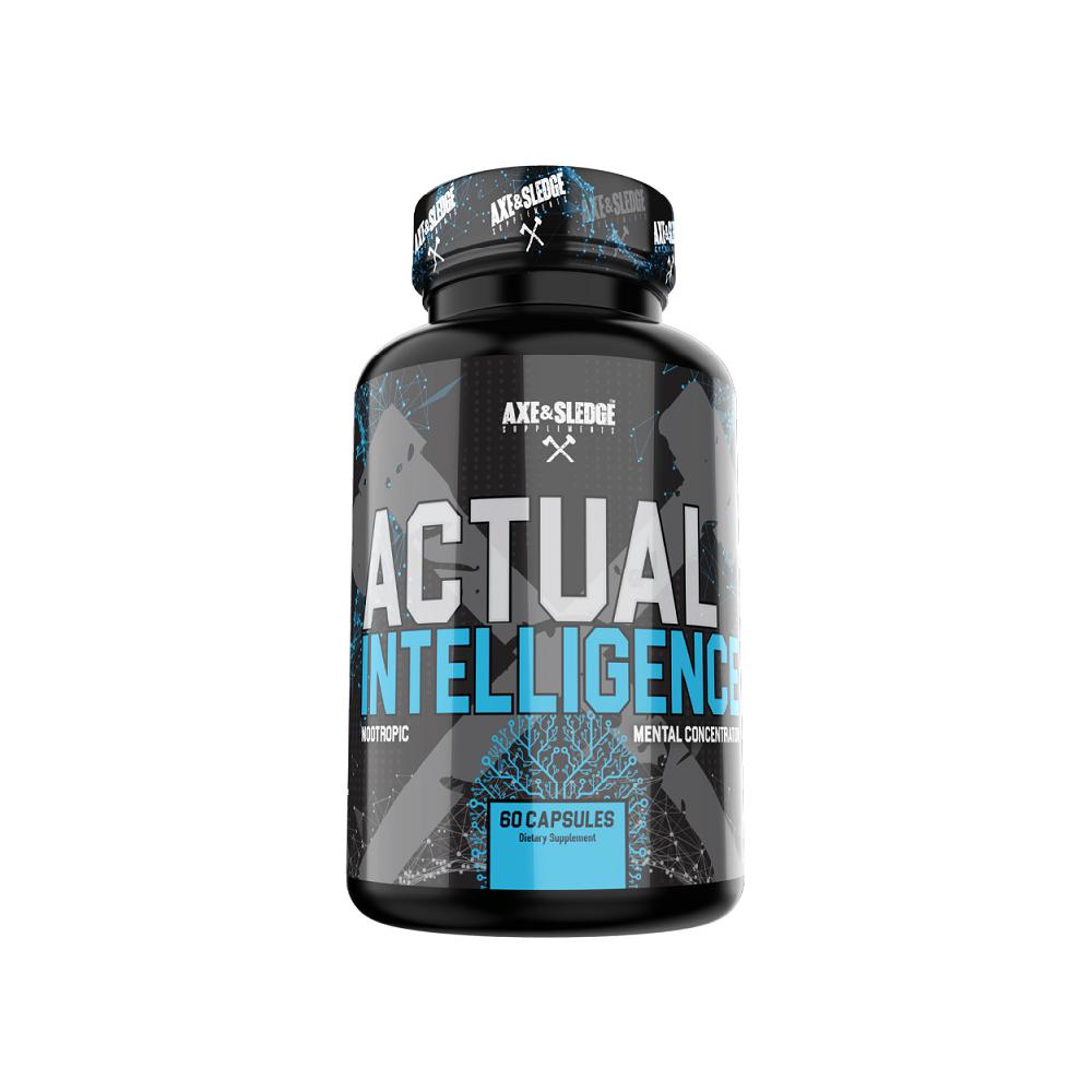 Axe & Sledge Actual Intelligence Nootropic 60 Capsules | Sports Nutrition Supplement