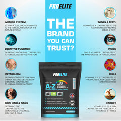 Pro-Elite A-Z Multi Vitamins and Minerals - Vegan Tablets