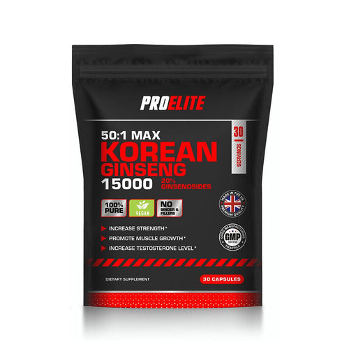 BOGOF-Pro-Elite Korean Ginseng 300mg Vegan 30 Capsules