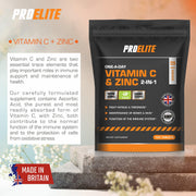 Pro-Elite Vitamin C + Zinc Vegan Tablets