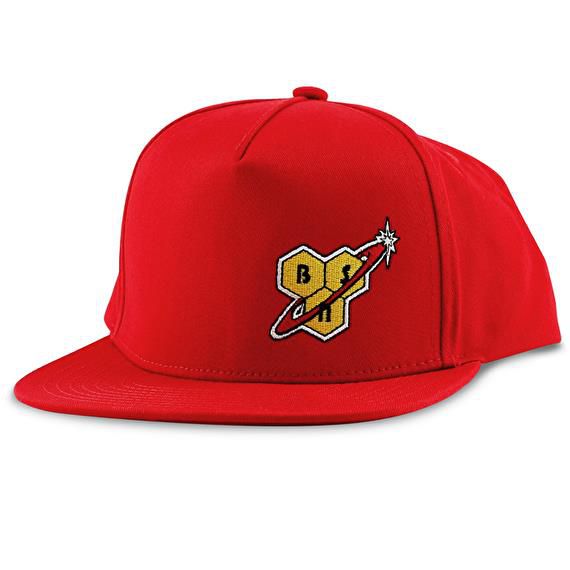 BSN Red Snapback with Logo Gym Wear Accessories Hat Cap