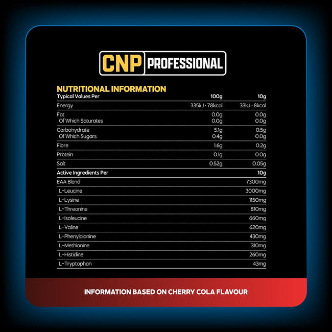CNP Professional Loaded EAA nutrition and supplement information