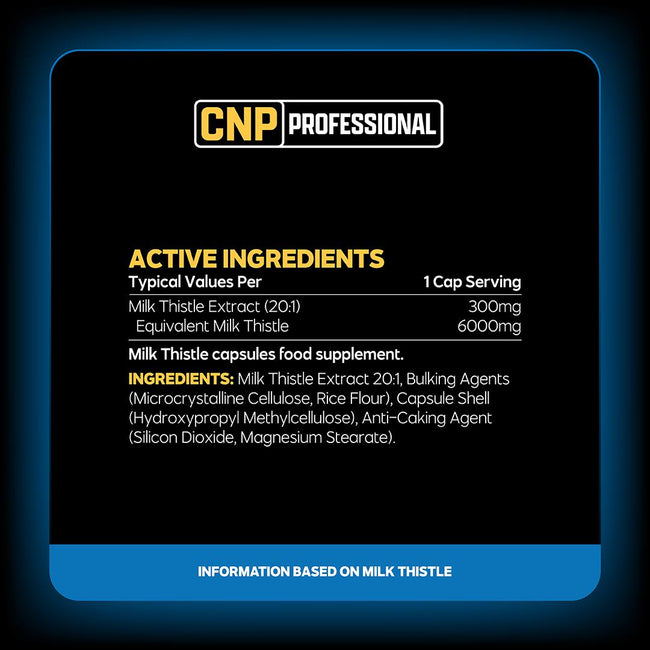 CNP Professional Milk Thistle nutrition and supplement facts