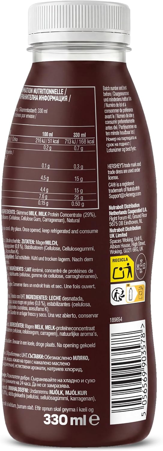 Cellucor C4 Protein RTD HERSHEY’S Chocolate 330ml