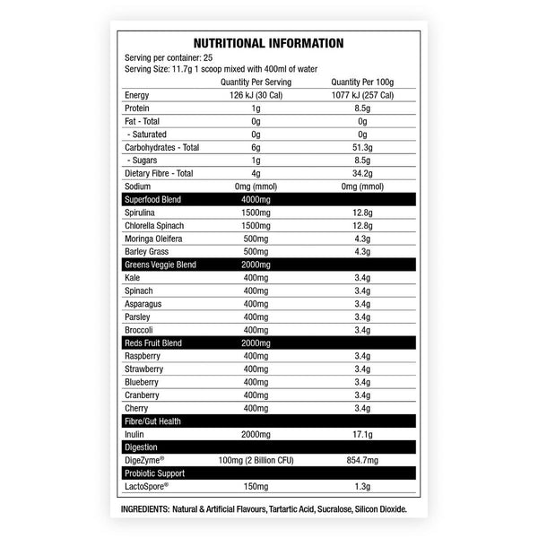 Chaos Crew Serious Greens 292g