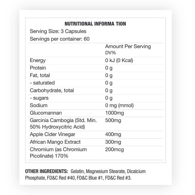 Chaos Crew Suppress Appetite Control 180 Capsules