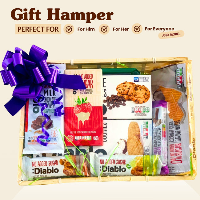 Diabetic Sugar Free Gift Hamper Box Sweets Cookies Bars