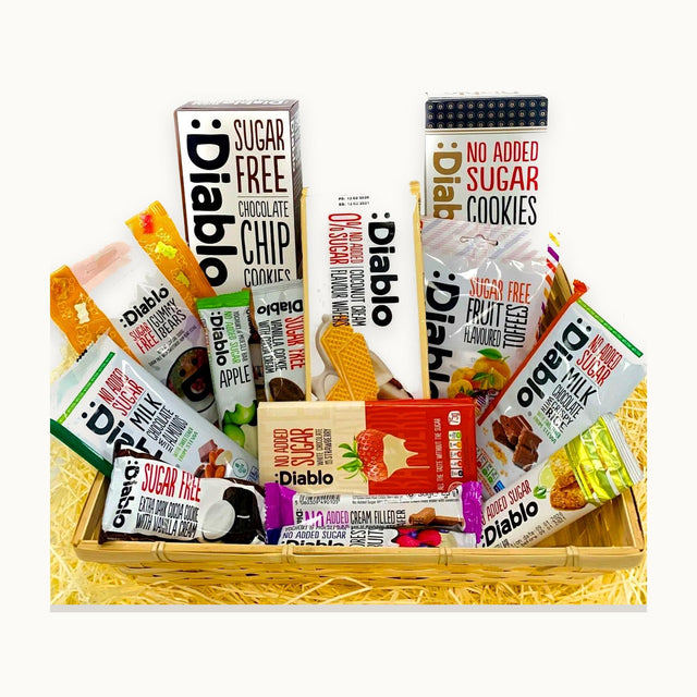 Diabetic Sugar Free Gift Hamper Box Sweets Cookies Bars
