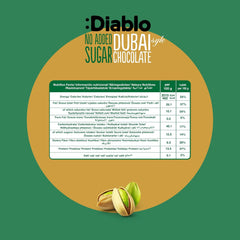 Diablo No Added Sugar Dubai Chocolate 200g
