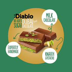 Diablo No Added Sugar Dubai Chocolate 200g