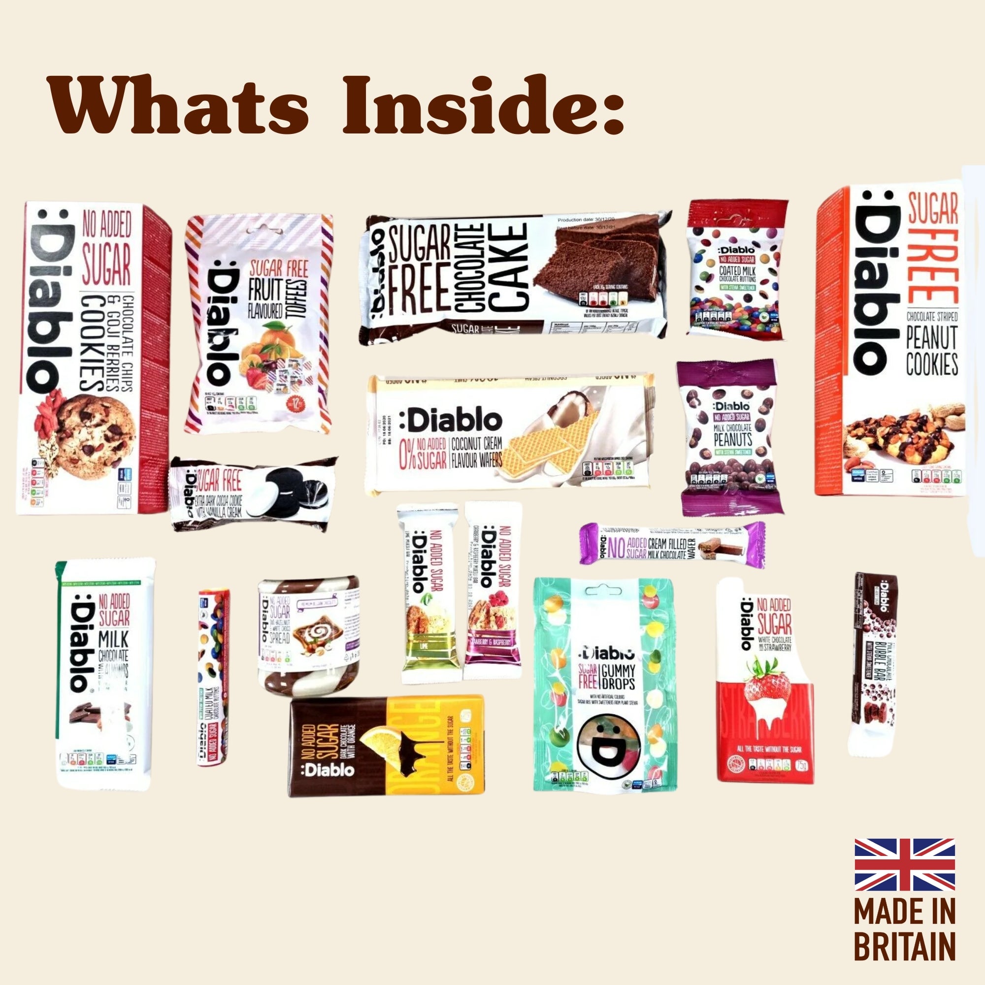 Diablo No Added Sugar Hamper Basket (18 Items)