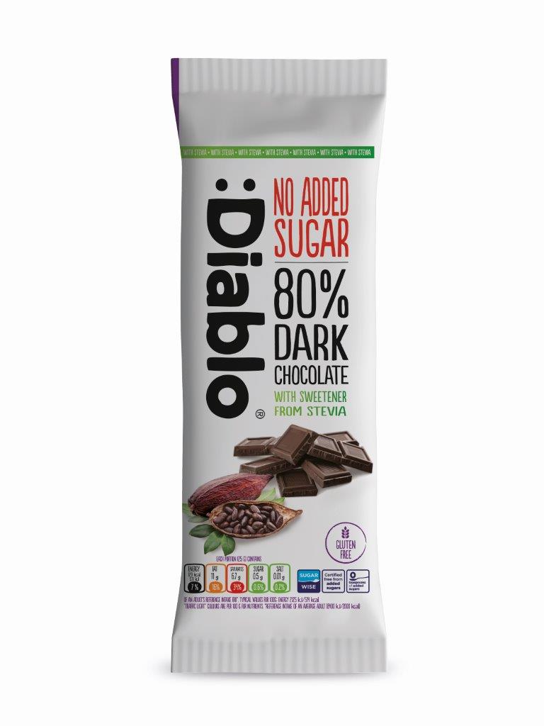 Diablo Stevia Bar 75g