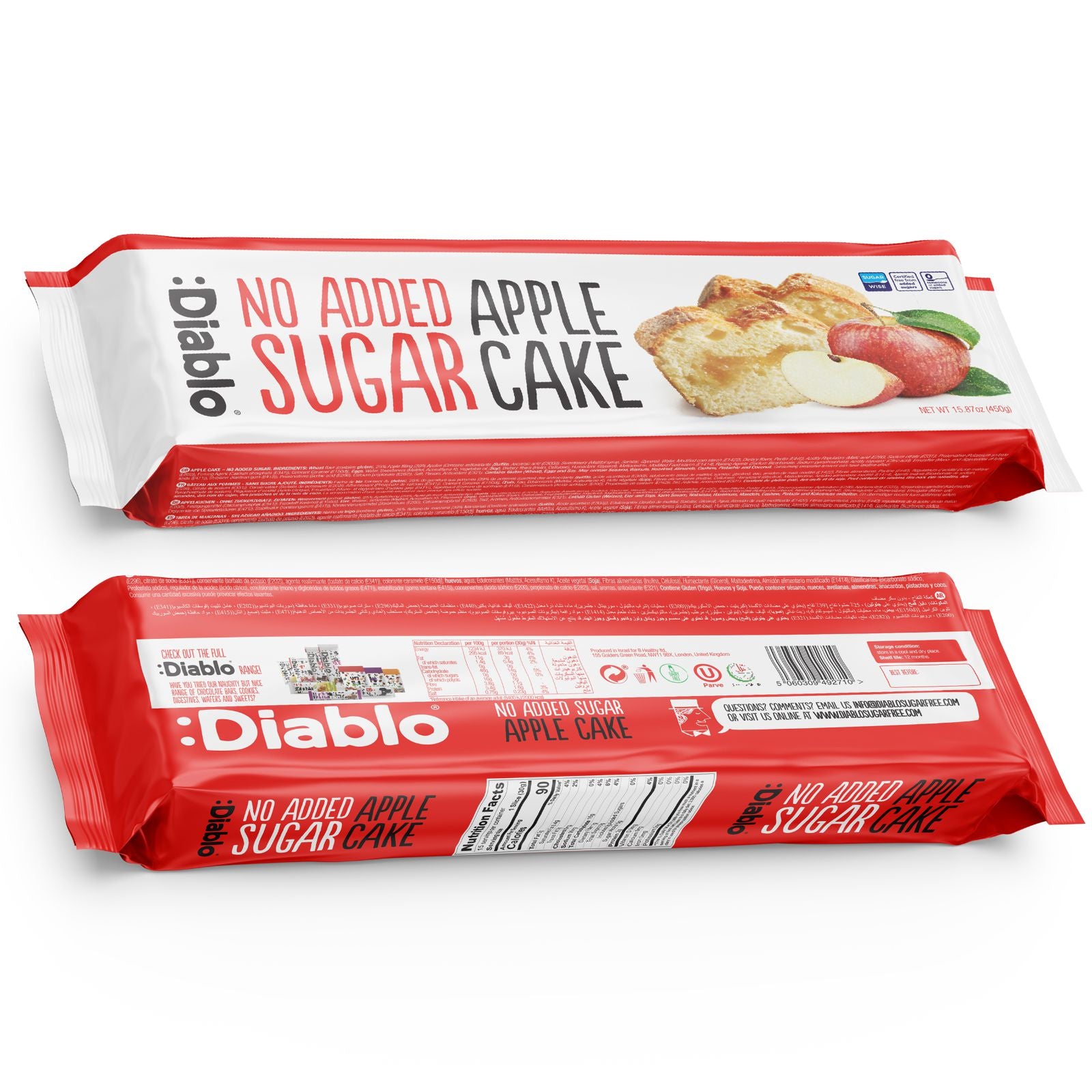 Diablo Sugar Free Cake 450g