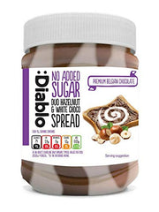 Diablo Sugar Free Duo Hazelnut & White Chocolate Spread 350g