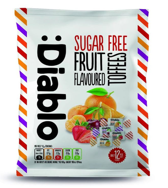 Diablo Sugar Free Fruit Flavored Sweets 75g Bag