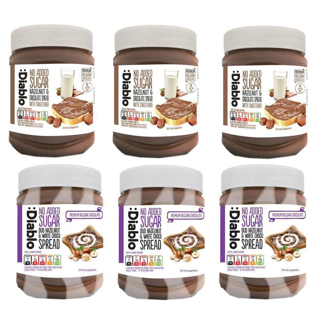 Diablo Sugar Free / Gluten Free Hazelnut & Chocolate Spread 350g