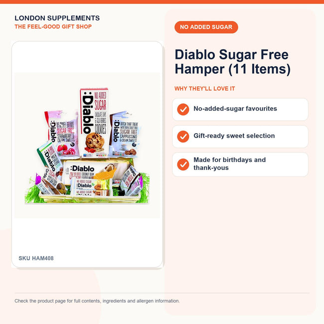 Diablo Sugar Free Hamper (11 Items) – gift guide infographic