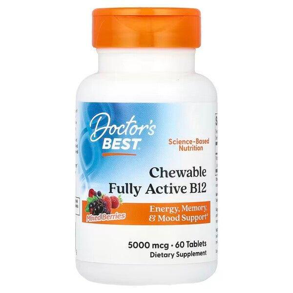 Doctor's Best Chewable Fully Active B12 60 Tablets