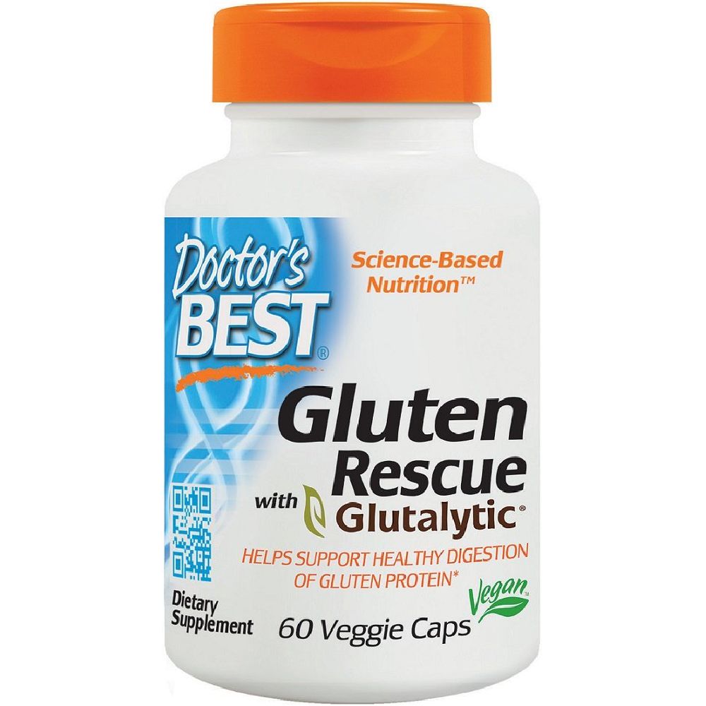 Doctor's Best Gluten Rescue with Glutalytic 60 Vegan Capsules