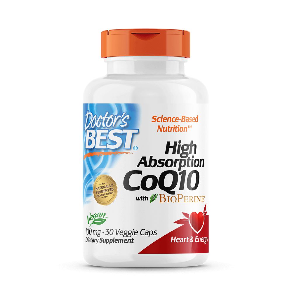 Doctor's Best High Absorption CoQ10 with Bioperine 30 Veg Capsules