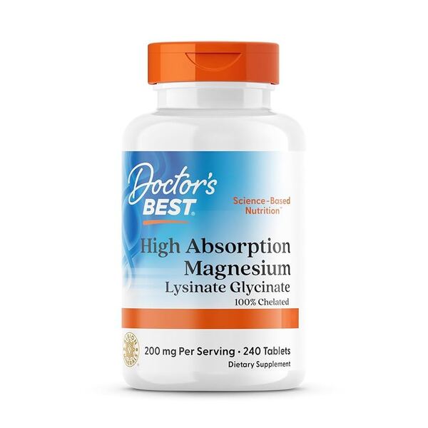 Doctor's Best High Absorption Magnesium 240 Tablets