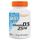 Doctor's Best Vitamin D3 1000 IU 180 Softgels