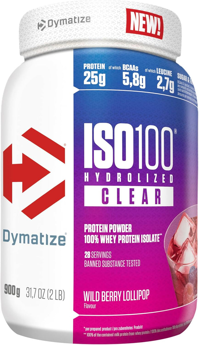Dymatize Nutrition ISO100 Hydrolyzed Clear Protein Isolate Powder 900g